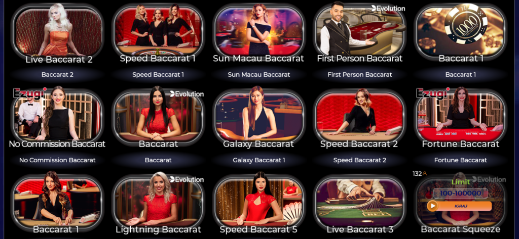 Baccarat uživo Betole kazino